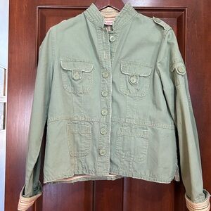 Periscope Sage Green Utility Jacket XL Military Style Cotton Jacket